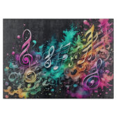 Musik Graffiti Schneidebrett (Vorderseite)