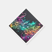 Musik Graffiti Serviette (Ecke)