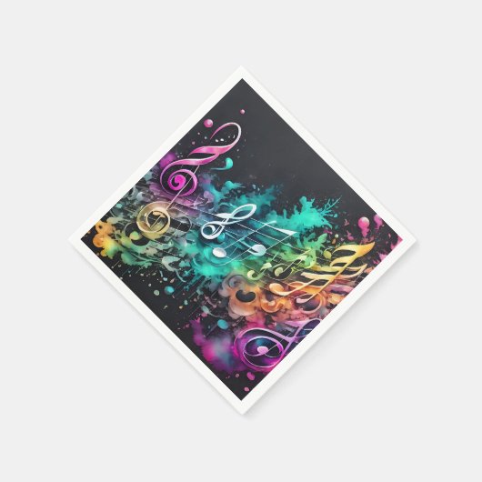 Musik Graffiti Serviette (Ecke)