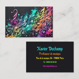 Musik Graffiti Visitenkarte
