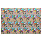 Musik-Graffiti-Wand-Gewebe des Tanzen-Mann-2 Stoff (Yard (91,4 cm))