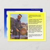Musik, griechische Trommel Postkarte (Vorne/Hinten)