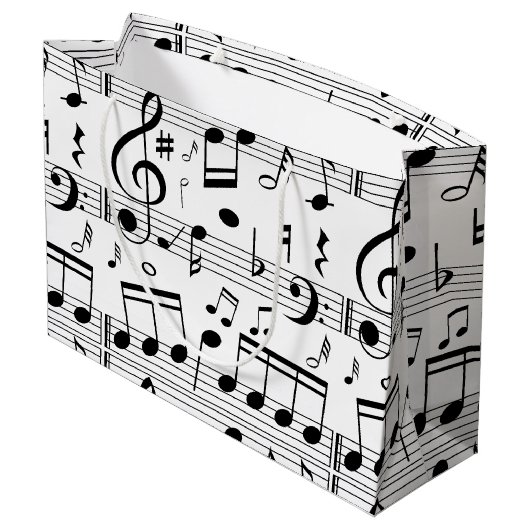Musik Große Geschenktüte (Rückseite Schrägansicht)