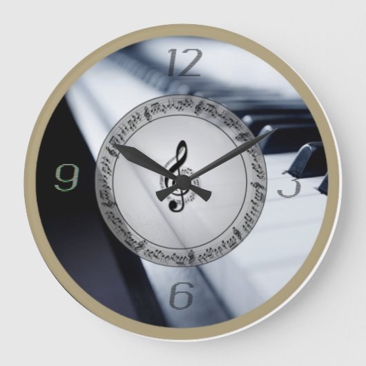 Musik Große Wanduhr (Vorderseite)