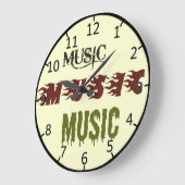 Musik Große Wanduhr (Winkel)