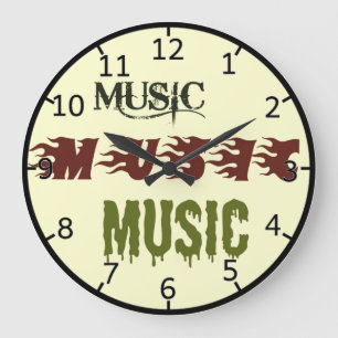 Musik Große Wanduhr