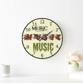 Musik Große Wanduhr (Zuhause)