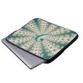 Musik-grüne Laptopschutzhülle (Vorne Knopf)