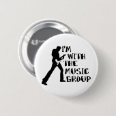 Musik-Gruppe Button (Vorne & Hinten)