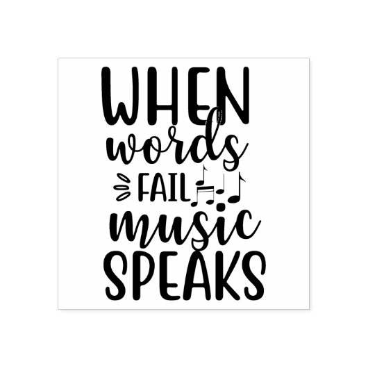 Musik Gummistempel (Prägung)