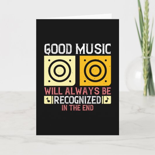 Musik - Gute Musik wird erkannt Karte (Vorderseite)