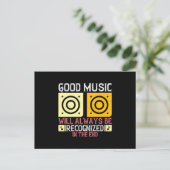 Musik - Gute Musik wird erkannt Postkarte (Stehend Vorderseite)