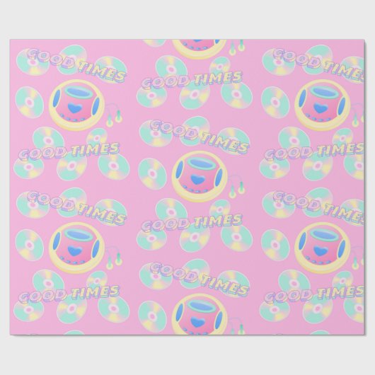 Musik-Gutes-Zeitmuster Geschenkpapier (Flach)