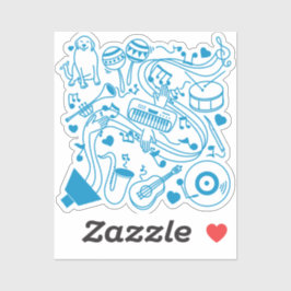 Musik-Hands - ASL-Design Aufkleber