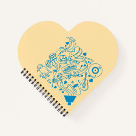 Musik-Hands - ASL-Design Notizblock