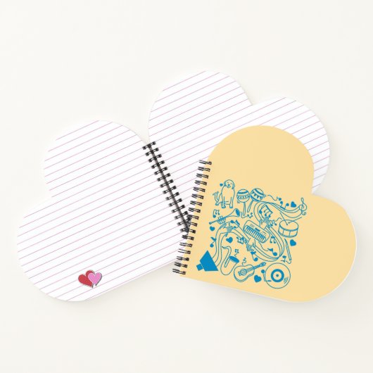 Musik-Hands - ASL-Design Notizblock (Innenseite)