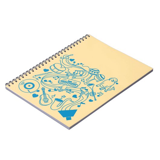 Musik-Hands - ASL-Design Notizblock (Linke Seite)