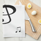 Musik Handtuch (Viertel Falte)