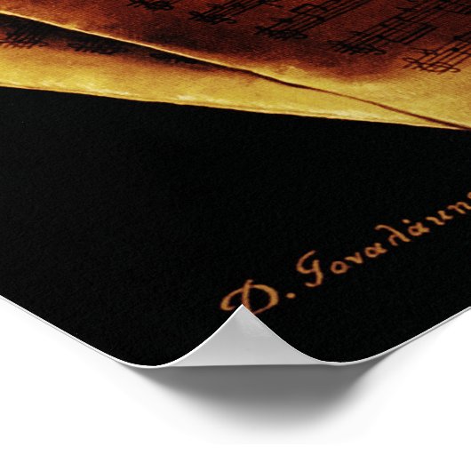 Musik Harmonie Poster (Ecke)