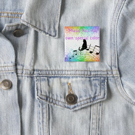 Musik hat eine eigene Farbe Button (Beispiel)