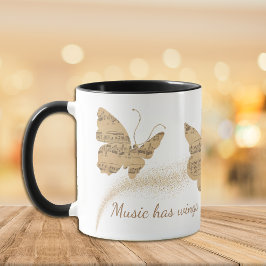 Musik hat Schmetterling Tasse