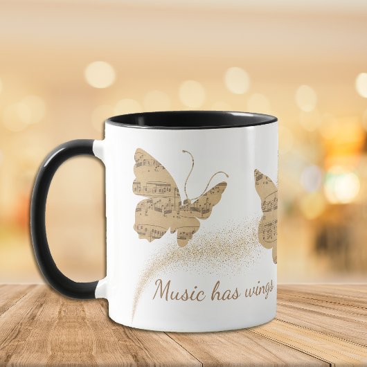 Musik hat Schmetterling Tasse