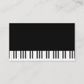 Musik-Headphones | Tastatur Visitenkarte (Rückseite)