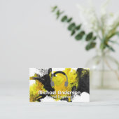 Musik-Headphones | Wasserfarbe Künstlerisch Visitenkarte (Stehend Vorderseite)