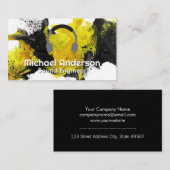 Musik-Headphones | Wasserfarbe Künstlerisch Visitenkarte (Vorne/Hinten)