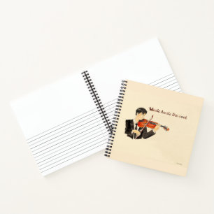 Musik heilt das Soul Manga-Buch Notizblock