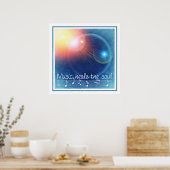 Musik heilt das Soul Poster (Küche)