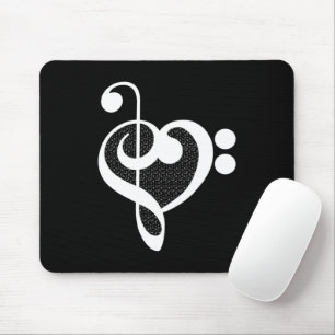 Musik Herz - Ich liebe Musik Mousepad
