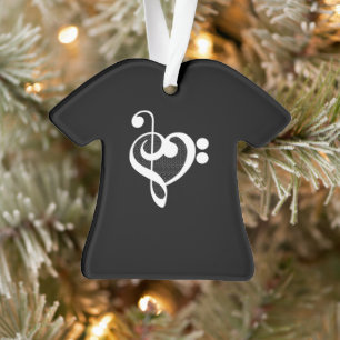 Musik Herz - Ich liebe Musik Ornament