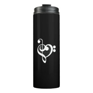 Musik Herz - Ich liebe Musik Thermosbecher