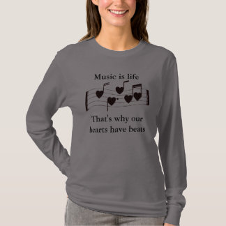 Musik-Herzschlag-Shirt T-Shirt