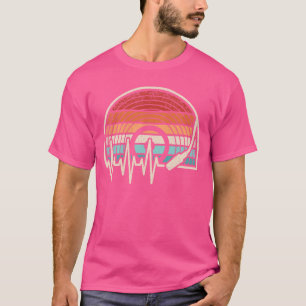 Musik Herzschlag Vinyl-Schallplatte Retro-Musiklie T-Shirt