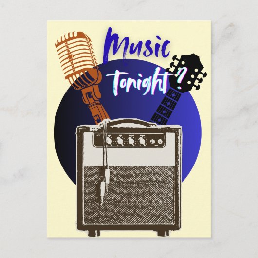 Musik Heute Abend ? Postkarte (Vorderseite)