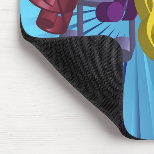 Musik-Hintergrund Mousepad (Ecke)