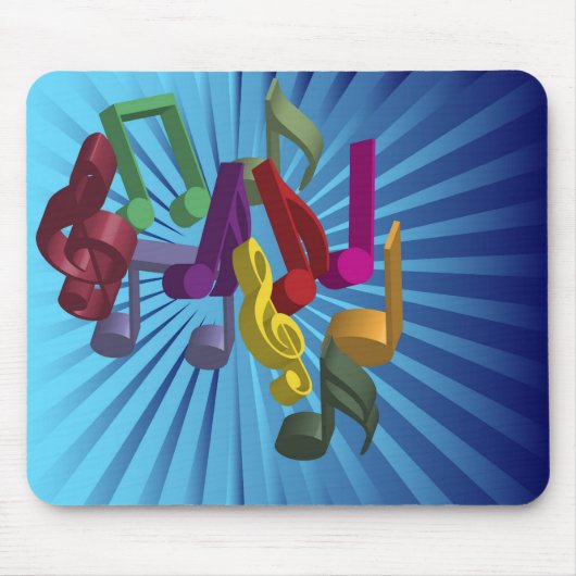 Musik-Hintergrund Mousepad (Vorne)