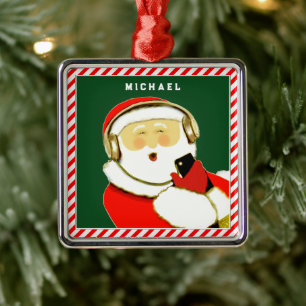 Musik Hip Hop Weihnachten Ornament Aus Metall