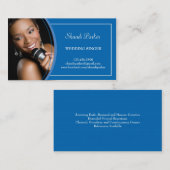 Musik-Hochzeits-Sänger-Foto-Geschäfts-Karte Visitenkarte (Vorne/Hinten)