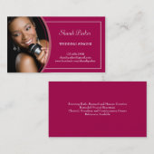 Musik-Hochzeits-Sänger-Foto-Geschäfts-Karte Visitenkarte (Vorne/Hinten)