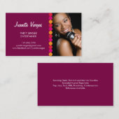 Musik-Hochzeits-Sänger-Foto-Geschäfts-Karte Visitenkarte (Vorne/Hinten)