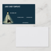 Musik-Horn-Musiker-Logo Visitenkarte (Vorne/Hinten)