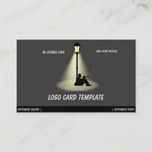 Musik-Horn-Musiker-Logo Visitenkarte