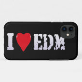 Musik - I Heart EDM - iPhone Case (Rückseite (Horizontal))