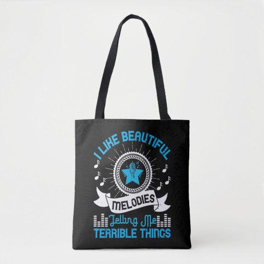 Musik - ich mag schöne Melodien Tasche (Vorderseite)