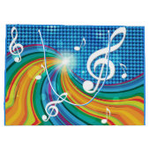 Musik-Illustrationsgeschenk-Tasche Große Geschenktüte (Rückseite)
