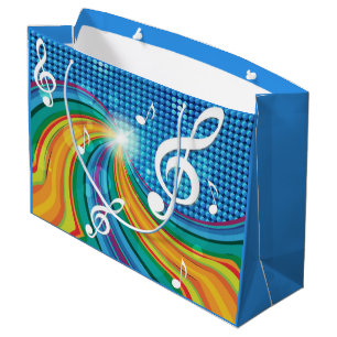 Musik-Illustrationsgeschenk-Tasche Große Geschenktüte