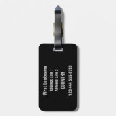 Musik-Illustrationsgewohnheits-Gepäckanhänger Gepäckanhänger (Rückseite vertikal)